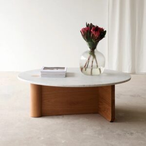 Shangani Coffee Table Marble Oak
