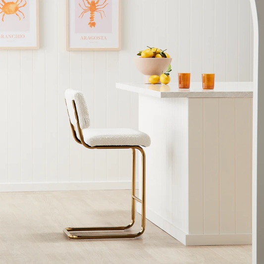 Kaye Bouclé Bar Stool