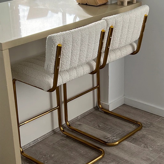 Kaye Bouclé Bar Stool