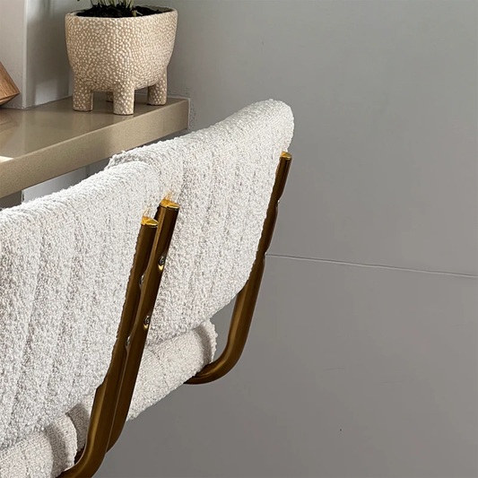 Kaye Bouclé Bar Stool