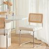 Kaye Rattan Bouclé Dining Chair