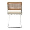 Kaye Rattan Bouclé Dining Chair
