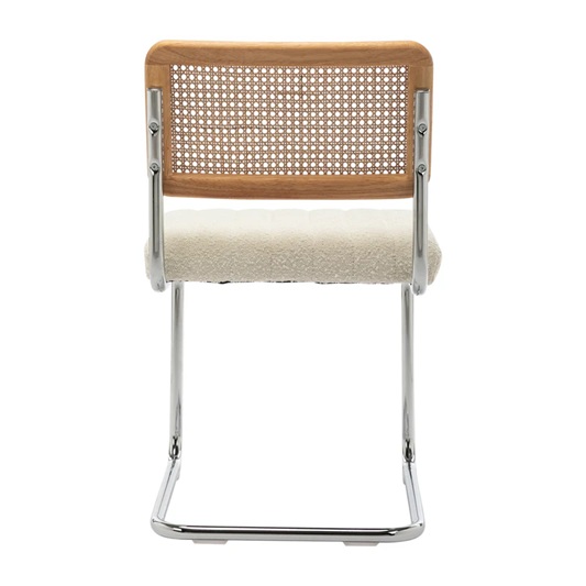 Kaye Rattan Bouclé Dining Chair