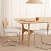Kaye Rattan Bouclé Dining Chair