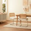 Kaye Rattan Bouclé Dining Chair