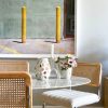 Kaye Rattan Bouclé Dining Chair