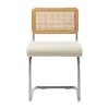 Kaye Rattan Bouclé Dining Chair