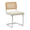 Kaye Rattan Bouclé Dining Chair