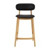 Lazio Leather Bar Stool