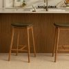 Maggie Leather Bar Stool
