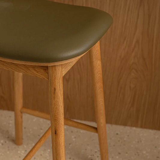 Maggie Leather Bar Stool
