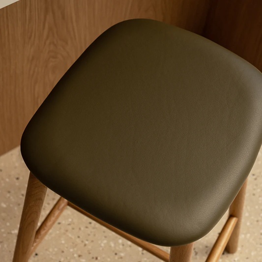 Maggie Leather Bar Stool