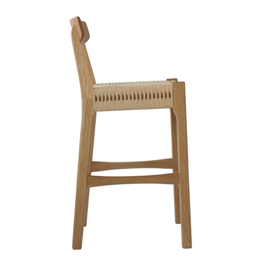 Santana Rattan Bar Stool With Backrest