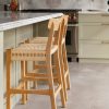 Santana Rattan Bar Stool With Backrest