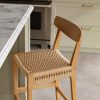Santana Rattan Bar Stool With Backrest