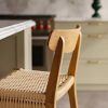 Santana Rattan Bar Stool With Backrest