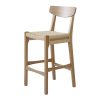 Santana Rattan Bar Stool With Backrest