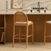 Zola Bouclé Arch Bar Stool