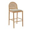 Zola Bouclé Arch Bar Stool