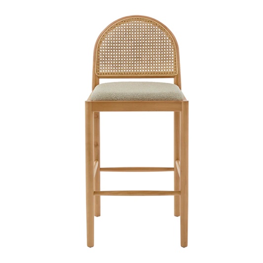 Zola Bouclé Arch Bar Stool