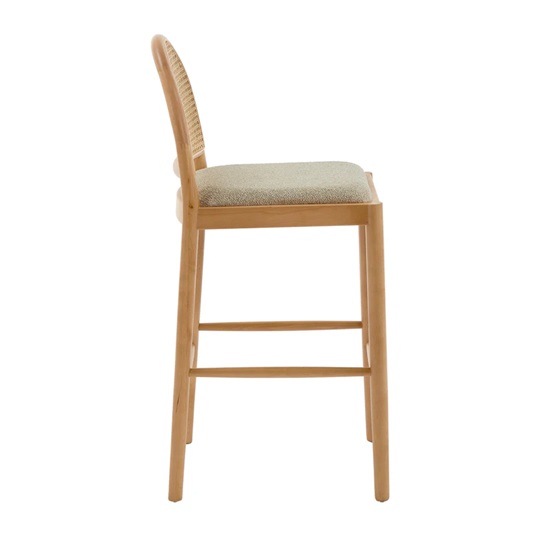 Zola Bouclé Arch Bar Stool