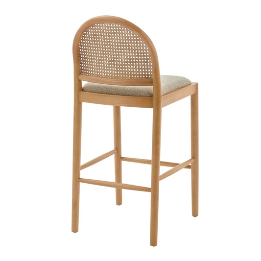 Zola Bouclé Arch Bar Stool