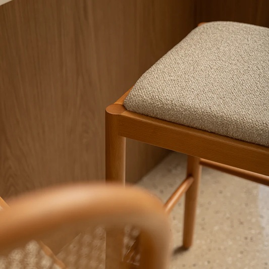 Zola Bouclé Arch Bar Stool