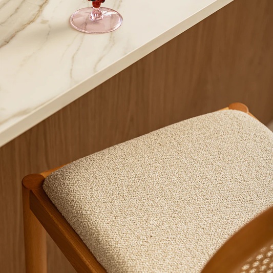 Zola Bouclé Arch Bar Stool