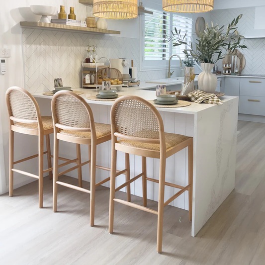 Zola Rattan Arch Bar Stool