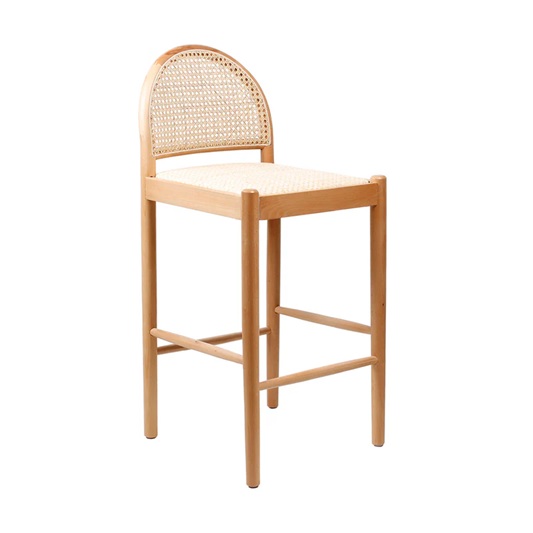 Zola Rattan Arch Bar Stool
