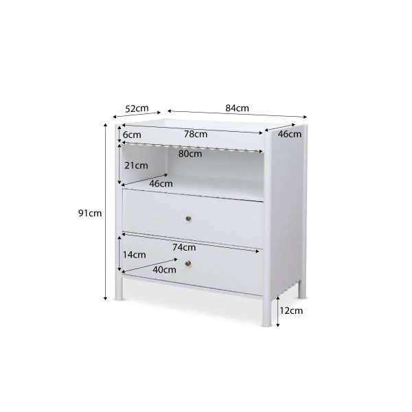 Aela Change Table – White