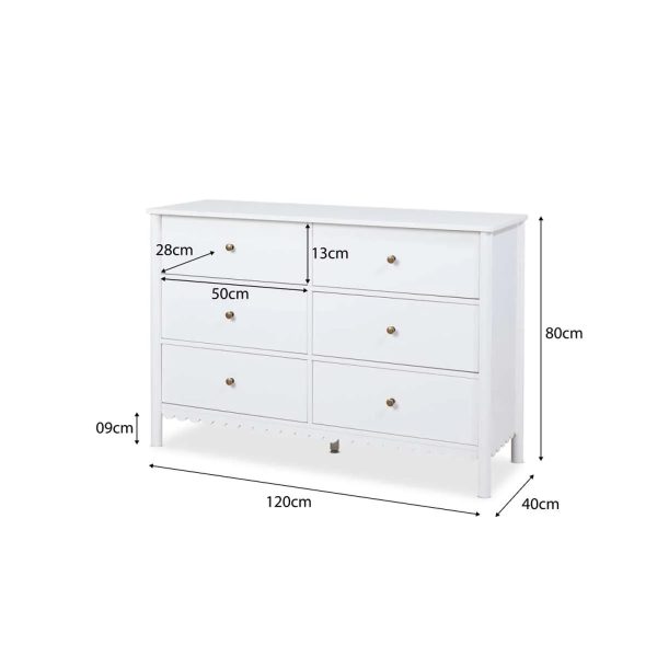 Aela Chest of Drawers – White