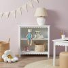 Aela Low Bookcase – White
