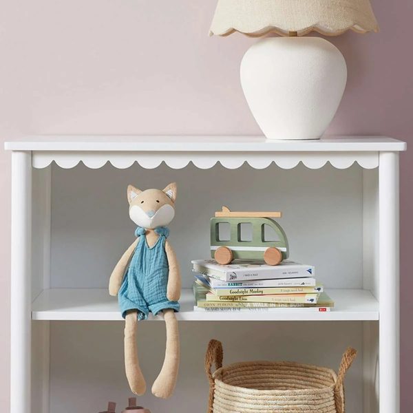 Aela Low Bookcase – White