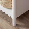 Aela Low Bookcase – White