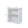 Aela Low Bookcase – White