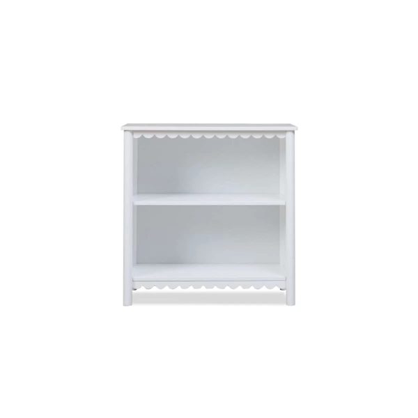 Aela Low Bookcase – White