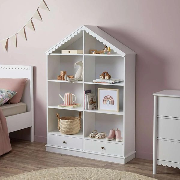 Aela House Bookcase – White