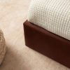 Aira Upholstered Bed – Chocolate