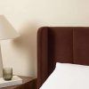 Aira Upholstered Bed – Chocolate
