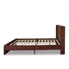 Aira Upholstered Bed – Chocolate