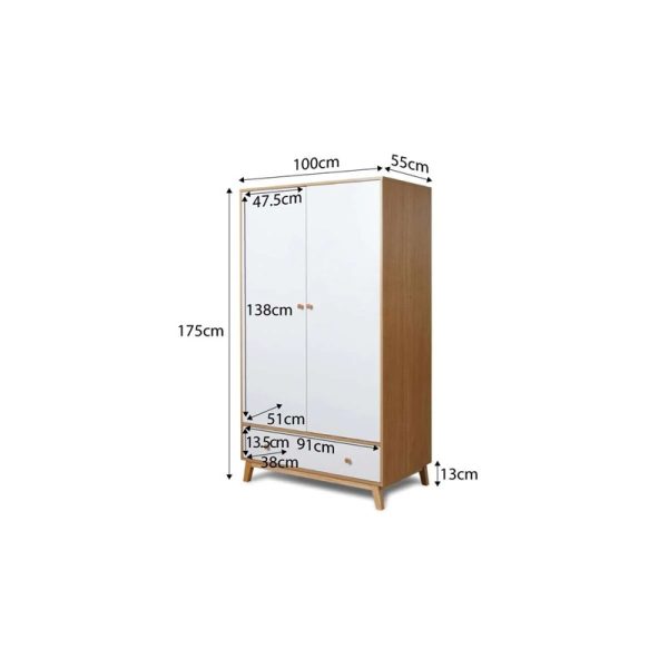 Milo 2-Door Wardrobe