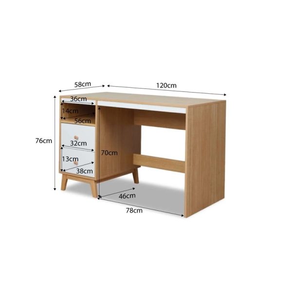 Milo 2-Drawer Kids Desk