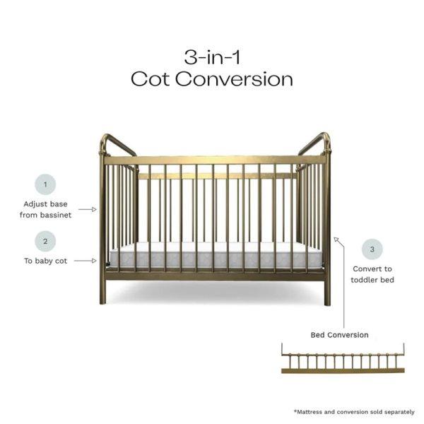 Siena Steel Baby Cot