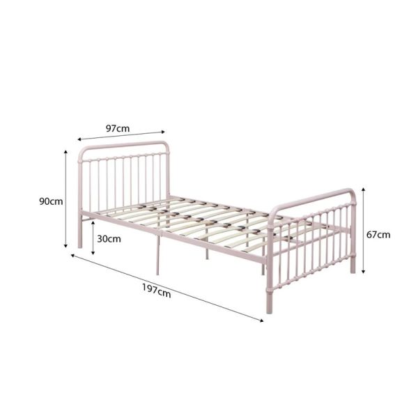 Siena Steel Single Bed