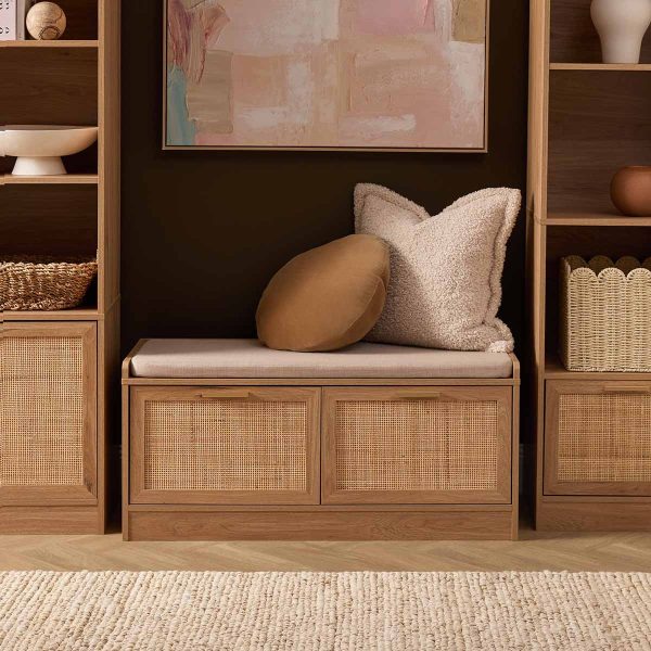 Alya Rattan Storage Bench Seat